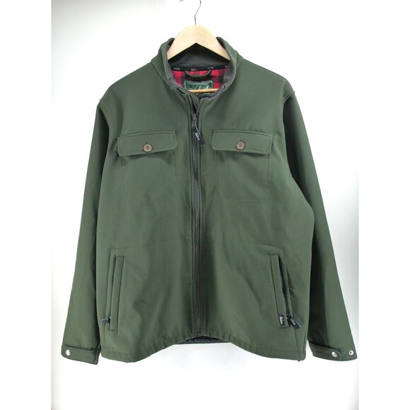 Woolrich Men's Hunter Jacket Green 16114 Softshell Size‎ Large
